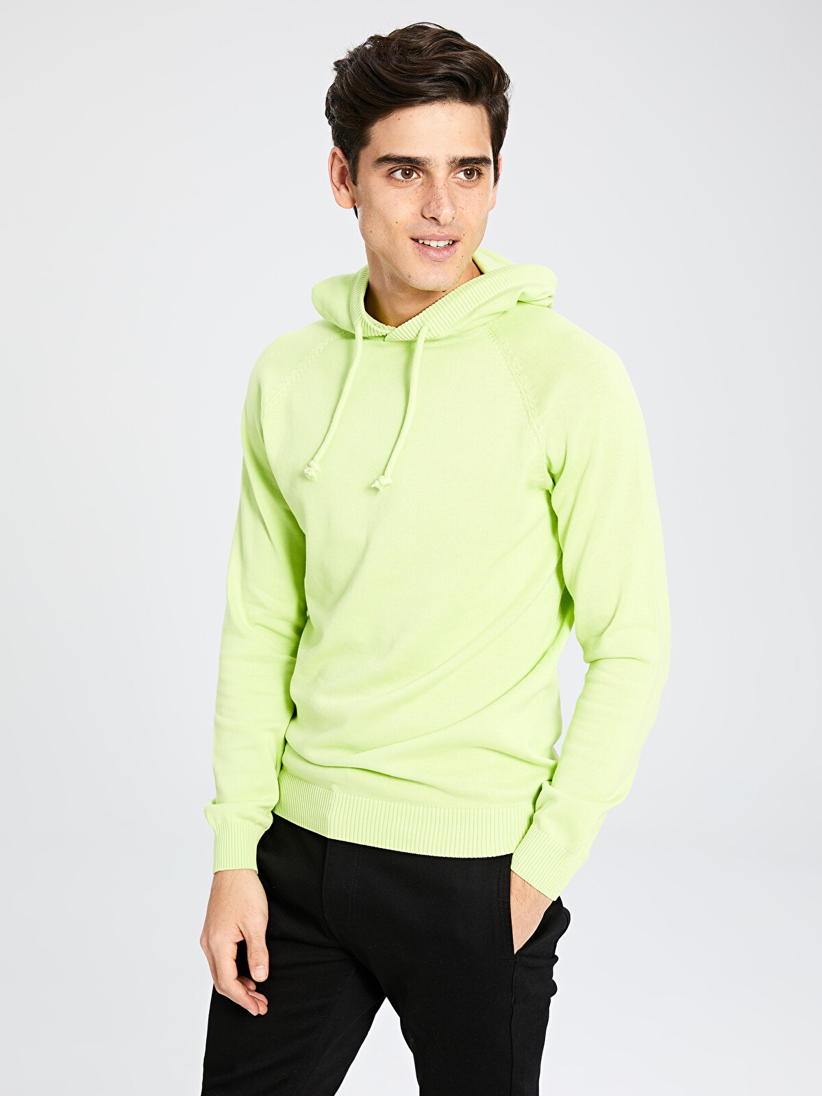 XSIDE Hooded Men's Knitwear Sweater - 9WM268Z8-F0P | LC Waikiki
