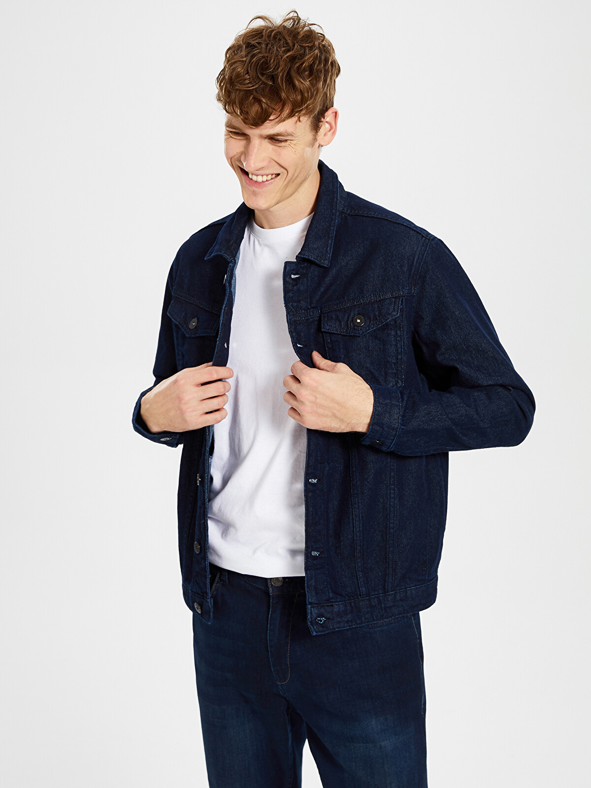 XSIDE Standard Fit Men's Denim Jacket - 0S0296Z8-309 - LC Waikiki