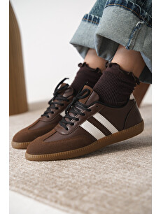 Daxtors Kahverengi Agnus Günlük Ortopedik Kadın Sneaker Spor