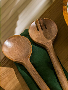 LCW HOME Lemon Printed Wooden Serving Set 2 Pack -S5I779Z8