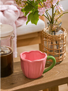 LCW HOME Flower Figured Ceramic Mug 280 ml - S6DL88Z8-F9C - LC Waikiki