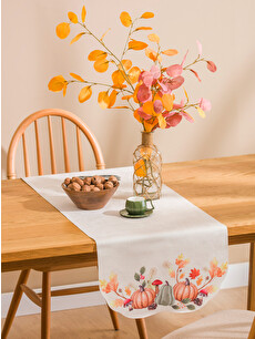 LCW HOME H12 Pumpkin Printed Table Runner 45x150 Cm - W55985Z8-F9C