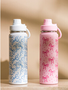 LCW JOY Bow Print Water Bottle - W5AU17Z8-QBC | LC Waikiki