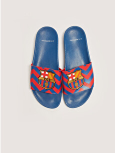 LCW STEPS Fc Barcelona Licensed Single Band Men's Slippers