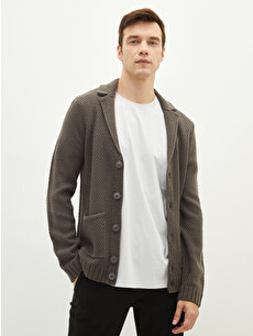 SOUTHBLUE Standard Pattern Jacket Collar Thick Men's Knitwear