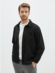 SOUTHBLUE Relaxed Fit Long Sleeve Men's Shirt Jacket - W1L758Z8