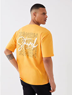 XSIDE Crew Neck Short Sleeve Printed Combed Cotton Men's T