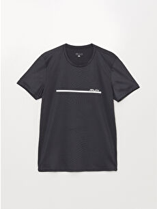 XSIDE ACTIVE Gri Bisiklet Yaka Kısa Kollu Erkek Spor Tişört