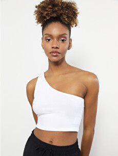 LCW ECO Women's One Shoulder Straight Crop - S3BD75Z8-J5E - LC Waikiki