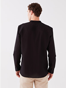 XSIDE Regular Fit Long Sleeve Linen Blend Men's Shirt - S3CS75Z8