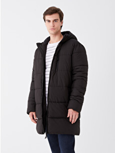 XSIDE Relaxed Fit Hooded Men's Puffer Coat - W36232Z8-CVL | LC Waikiki