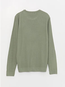 XSIDE Crew Neck Long Sleeve Men's Tricot Sweater -W3DD34Z8-J1Q