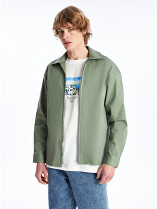 XSIDE Relaxed Fit Long Sleeve Men's Shirt Jacket - S41456Z8-VKA