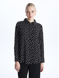 LCWAIKIKI Classic Polka Dot Long Sleeve Women's Shirt - S47135Z8