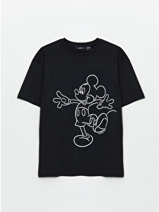 XSIDE Crew Neck Mickey Mouse Printed Short Sleeve Women's T-Shirt