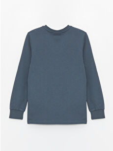 LCW Kids Crew Neck Printed Long Sleeve Boys' T-Shirt