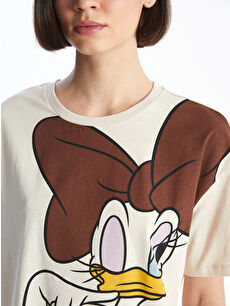 XSIDE Crew Neck Daisy Duck Printed Short Sleeve Women's T