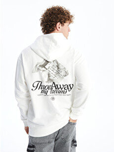 LCW Vision Long Sleeve Printed Men's Thick Hoodie - W46530Z8-R9J