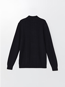 LCWAIKIKI Classic Funnel Neck Long Sleeve Men's Knitwear Sweater