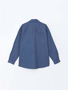 晴れ専用-8番XL XSIDE Relaxed Fit Long Sleeve Twill Men's Shirt Jacket