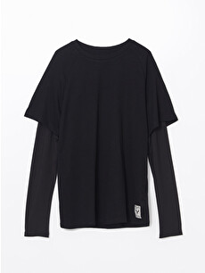 XSIDE ACTIVE Bisiklet Yaka Uzun Kollu Erkek Spor Tişört - S52614Z8