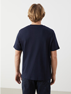 XSIDE Crew Neck Short Sleeve Men's T-shirt - S52713Z8-YRV | LC Waikiki