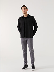 SOUTHBLUE Regular Fit Long Sleeve Men's Shirt Jacket - S55669Z8