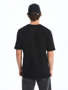 XSIDE Crew Neck Short Sleeve Printed Combed Cotton Men's T-shirt