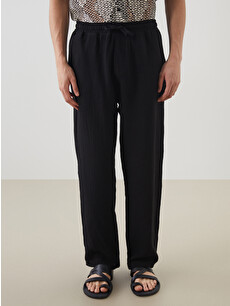 XSIDE Relaxed Fit Muslin Men's Trousers - S56598Z8-RQL | LC Waikiki