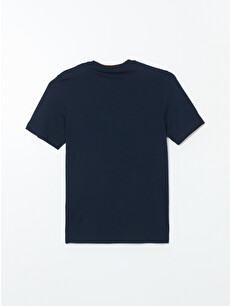 LCWAIKIKI Classic Crew Neck Short Sleeve Printed Combed Cotton