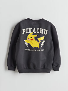 amuchiページ LCW Kids Bisiklet Yaka Pikachu Baskılı Erkek Çocuk Sweatshirt
