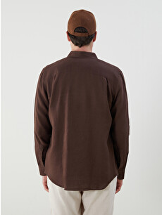 SOUTHBLUE Regular Fit Long Sleeve 100% Linen Men's Shirt