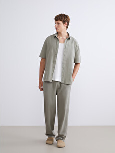 XSIDE Relaxed Fit Linen Look Men's Trousers - S5EK45Z8-Z3Q | LC