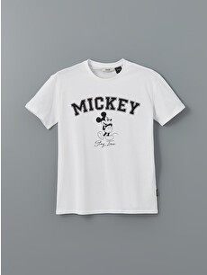 XSIDE Crew Neck Mickey Mouse Printed Jersey Women's T-shirt
