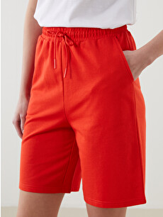 LCWAIKIKI Basic Elasticated Waist Women's Shorts - S5G692Z8-GYE