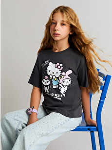 LCW Kids Crew Neck Hello Kitty Printed Girls' T-Shirt - S5GE34Z4