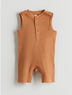 LCW baby Crew Neck Baby Boys' Ribbed Jumpsuit 2 Pack - S5GM51Z1