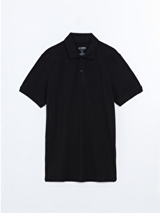 LCWAIKIKI Classic Siyah Polo Yaka Pike Erkek Tişört - W52042Z8-CVL
