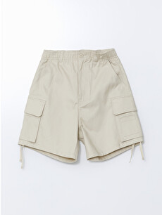 XSIDE Elastic Waist Women's Cargo Shorts - S5KK55Z8-Y0T | LC Waikiki