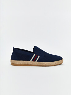  SLIPPER 28.0 NAVY スウェード LCW STEPS Lacivert Hasır Tabanlı Erkek Espadril Ayakkabı