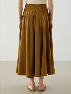 新品　正規品　WOMEN’S WARM LOGO LINE SKIRT LCW Vision Waist Zippered A-line Skirt - S5P681Z8-H9E | LC Waikiki