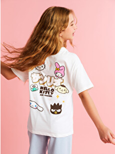 LCW Kids Crew Neck Hello Kitty Printed Girls' T-shirt - S5PS97Z4
