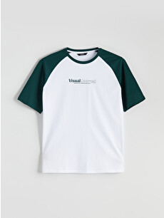 XSIDE Crew Neck Color Block Jersey Men's T-Shirt - S5SB30Z8-J1P