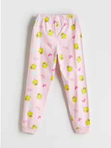 LCW Kids Elastic Waist Tweety Printed Girls' Pyjama Bottom