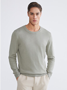 LCWAIKIKI Classic Crew Neck Long Sleeve Men's Tricot Sweater