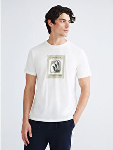 XSIDE Crew Neck Printed Jersey Men's T-Shirt - W57128Z8-EEW - LC