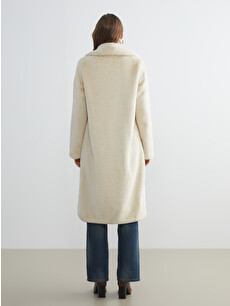LCWAIKIKI Classic Jacket Neck Women's Fur Overcoat - W58755Z8-FF7