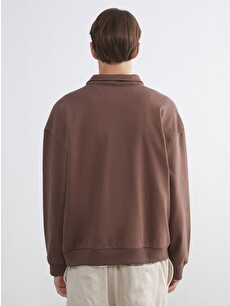 XSIDE Funnel Neck Printed Thick Men's Sweatshirt - W5AB05Z8-ZCX