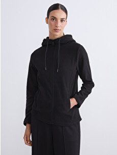 LCW EVERYDAY Hooded Polar Women's Zip-up Sweatshirt - W5AL25Z8-CVL