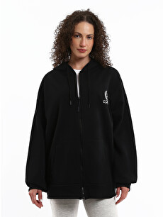 XSIDE Hooded Oversize Women's Zipper Sweatshirt - W5CH40Z8-CVL
